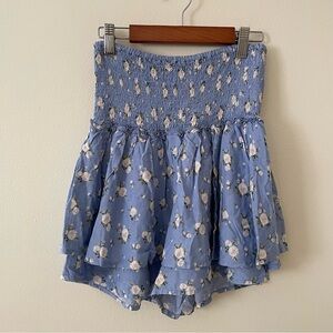 Like New Hollister Blue Floral Women's Skorts